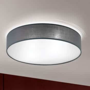 Sivá závesná lampa Ufo s ľanovým tienidlom - Image 2