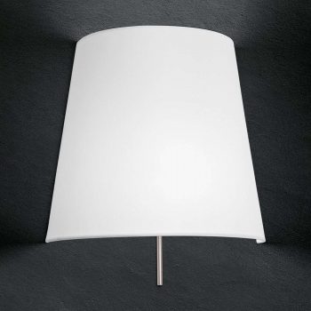 Nástenné svetlo Shade, matný nikel tienidlo biele - Image 2