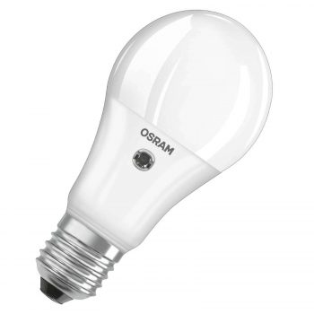 LED žiarovka E27 11W teplá biela snímač denného