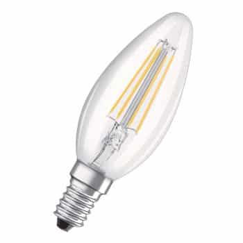 OSRAM sviečková LED E14 4W Classic B 2700K číra