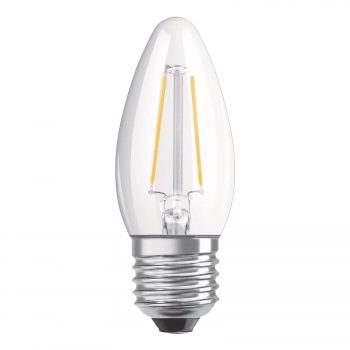 OSRAM sviečková LED E27 4W Classic B 2700K číra - Image 2