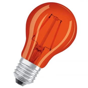 OSRAM LED E27 Star Décor Cla A 1,6W, oranžová