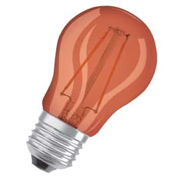 OSRAM LED E27 kvapka Star Décor 1,6W oranžová