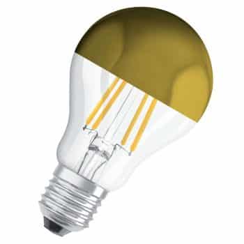 OSRAM LED žiarovka E27 Mirror gold 7W 2 700 K