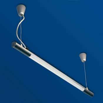 Závesná lampa Nelas 14 W, satinovaný kryt
