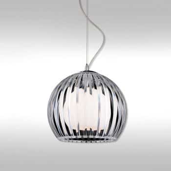 Priehľadná závesná lampa Mandina – 20 cm