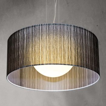 Závesná lampa Ganzo, čierna - Image 2