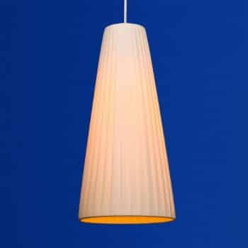 Plisovaná závesná lampa Konte v béžovej