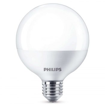 E27 G93 LED žiarovka Globe 9,5W, 2700K matná biela