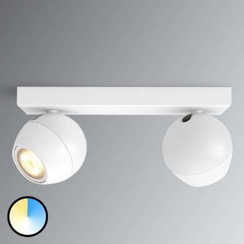 Philips Hue Buckram 2-pl. stmievací vypínač biele
