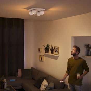 Philips Hue Buckram 4-pl. biele stmievací vypínač - Image 2