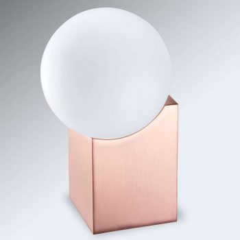 Stolná lampa Cub 17,5 cm meď - Image 2