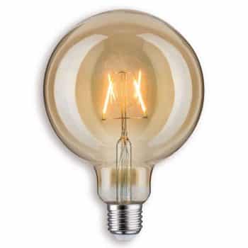 Paulmann LED žiarovka Globe G125, E27 817 v zlatej - Image 2