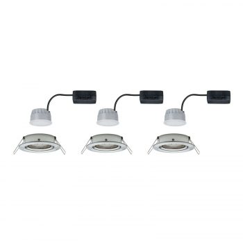 Paulmann 3 ks Nova Coin okrúhle, otočné, železo - Image 2