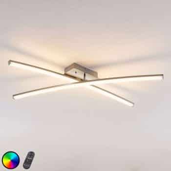 Stropné LED svietidlo Trevon s diaľkovým ovládaním