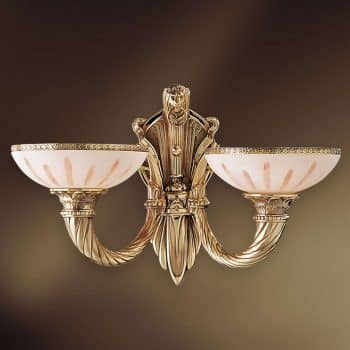 Alhambra dvoj-plameňové nástenné svetlo alabaster - Image 2