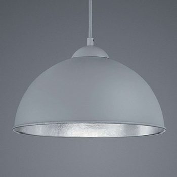 Kovová závesná lampa Jimmy sivo-strieborná
