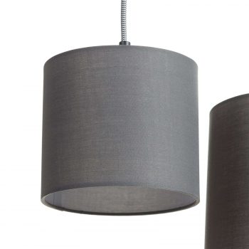 Žiarivková závesná lampa Padme 4 textilné tienidlá - Image 2