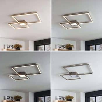 Stropné LED svietidlo Duetto, štvorce - Image 2