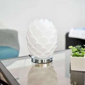 Stolná lampa Marees v bielej, Ø 15 cm - Image 2