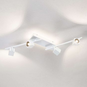 Stropné LED svietidlo Taly 4 svetlá podlhovasté