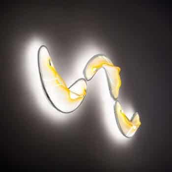 Slamp Crocco S – nástenné LED svietidlo, žlté - Image 2