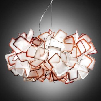 Slamp Clizia – dizajnérska závesná lampa, oranžová - Image 2
