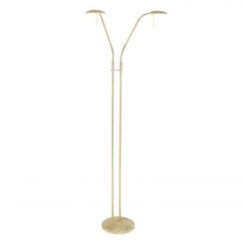 Stojaca lampa Zenith LED 2-pl 2200K – 4000K mosadz