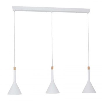 Závesná lampa Cornucopia, biela, 3-plameňová - Image 2