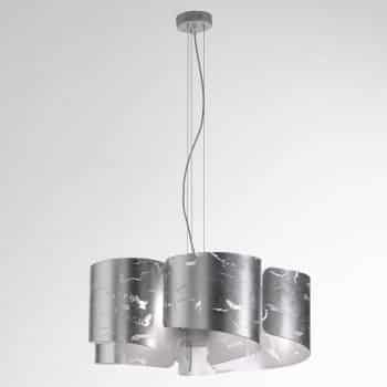Závesná lampa Papiro, 5-plameňová, striebro - Image 2