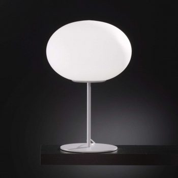 Stolná lampa Alice s balónovým tienidlom zo skla