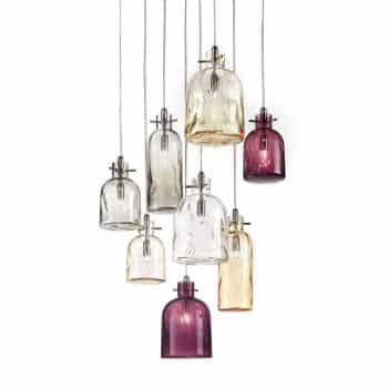 Bossa Nova – závesná lampa 11 cm jantárová - Image 2