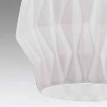 Závesná lampa Origami zo skla, biela - Image 2