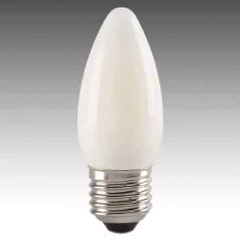 E27 4W 827 LED sviečková žiarovka satinovaná