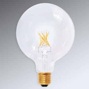 E27 8W 922 LED žiarovka Globe G125 vzhľad vlákien - Image 2