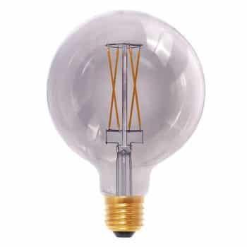 E27 6W 920 LED žiarovka Globe dymová sivá