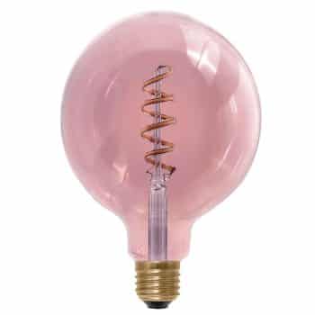 E27 6W 920 LED žiarovka Globe dymová ružová