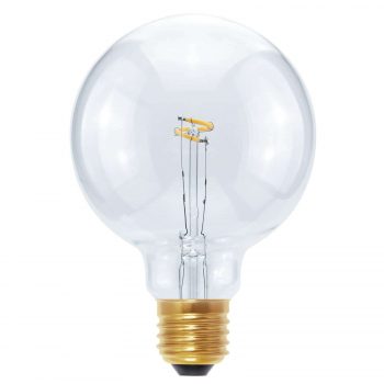 LED Globe Curved Point E27 2,7W teplá biela