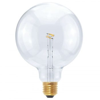 LED Globe Curved Point G125 E27 2,7W teplá biela