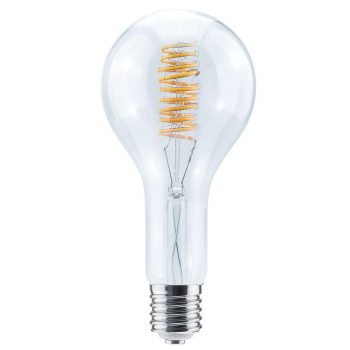 LED Grand Bulb Curved špirála E40 15W teplá biela