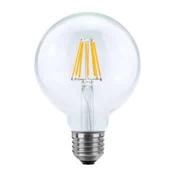 LED žiarovka Globe E27 8W 2700K Bright Line číra