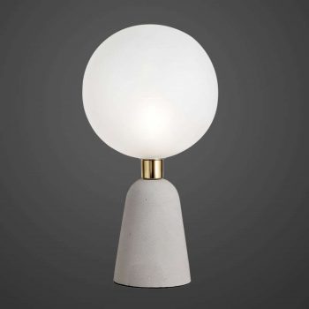 Moderná stolná lampa Lunar betónový podstavec - Image 2