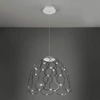 Lady Lamoi – tulipánová závesná lampa v čiernej - Image 2