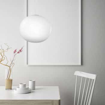 Biela guľová závesná lampa Aria 33 cm - Image 2