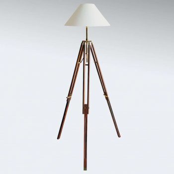 Trojnohá stojaca lampa Stativ s bielym tienidlom