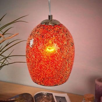 Prirodzene tónovaná závesná lampa Crackle
