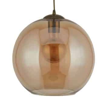 Závesná lampa Balls jantárová sklenená guľa 25 cm - Image 2