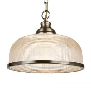 Prizmatická závesná lampa Bistro II stará mosadz
