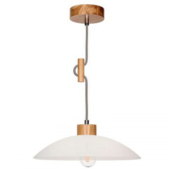 Závesná lampa Jona s drevenými detailmi - Image 2