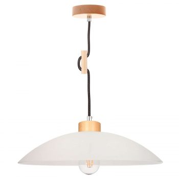 Závesná lampa Jona breza kábel antracit - Image 2
